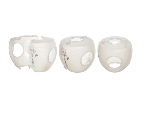 [5989256] DOOR KNOB COVR CLR 3PK