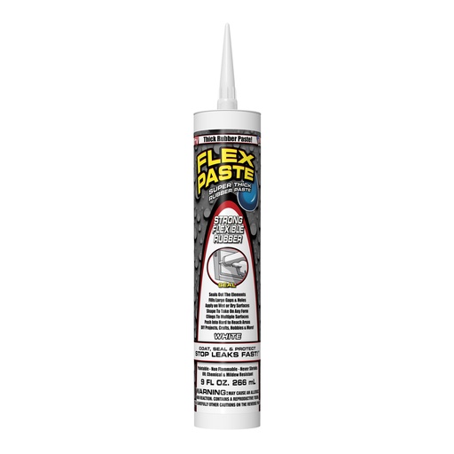 [6018526] RUBBER PASTE WHITE 9OZ