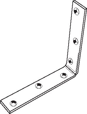 [60981A] CORNER BRACE 2-1/2  ZP. #60981