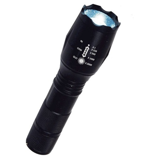 [6365399] ATOMIC LED FLASHLIGHT BK