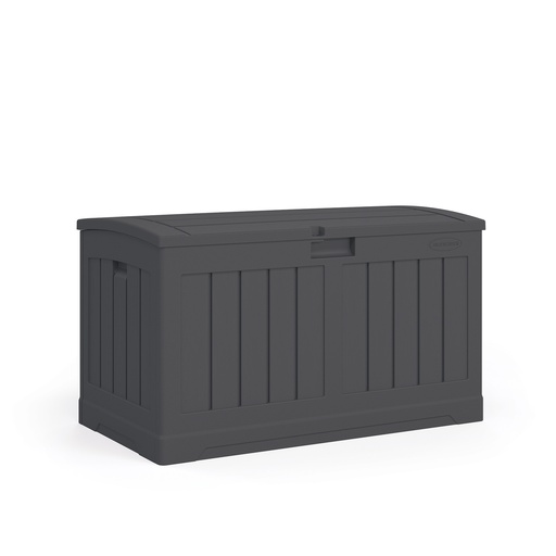 [7019342] Suncast 37 in. W X 22 in. D Peppercorn Plastic Deck Box 50 Gal