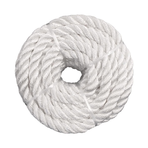 [7023112] Koch Industries 3/8 in. D X 100 Ft. L White Twisted Nylon Rope