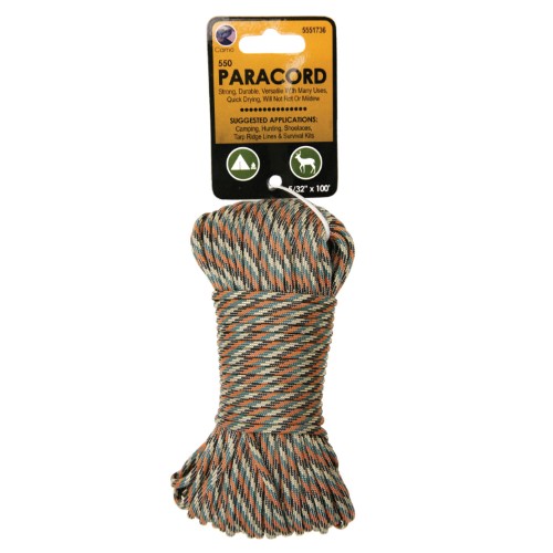 [7023377] Koch Industries 5/32 in. D X 100 Ft. L Camouflage Diamond Braided Paracord Rope