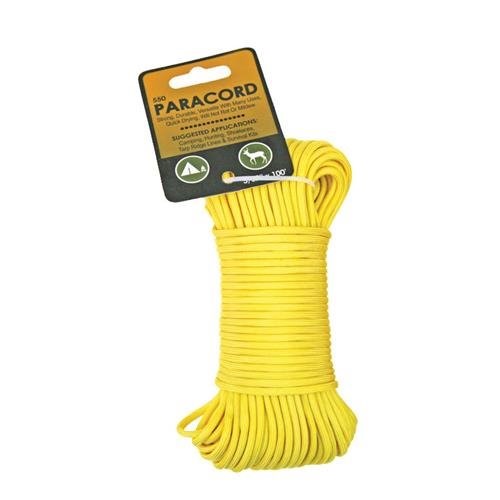 [7337645] SecureLine 5/32 in. D X 100 Ft. L Yellow Braided Nylon Paracord