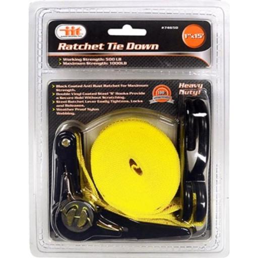 [74650] IIT 74650 Ratchet Tie Down, 1-Inch X 15-Feet