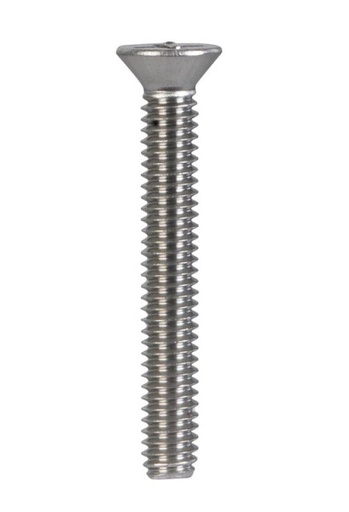 [825482] HILLMAN No. 8-32 Ga. X 1-1/4 in. L Phillips Flat Head Stainless Steel Machine Screws 100 Pk