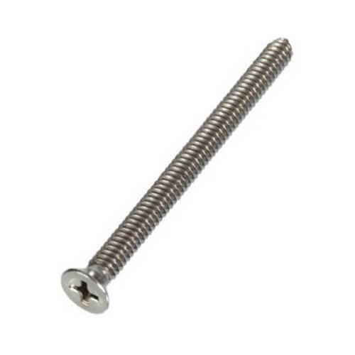 [825590] Hillman 825590 0.25-20 X 1 in. Phillips Flat Head Stainless Steel Machine Screw