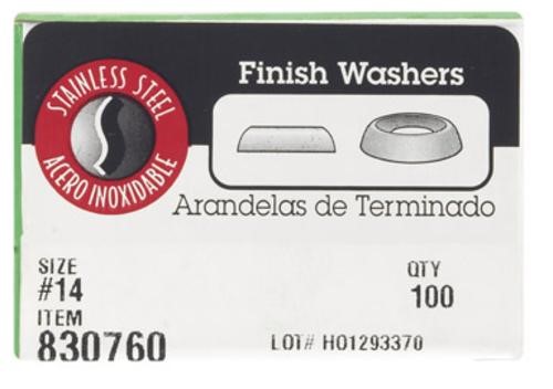 [830760] Hillman 830760 No.14 Finish Washer Stainless Steel -