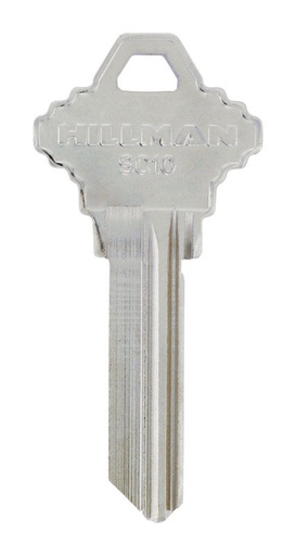 [88612] Hillman Traditional Key House/Office Key Blank 125 SC10 Single for Schlage Locks