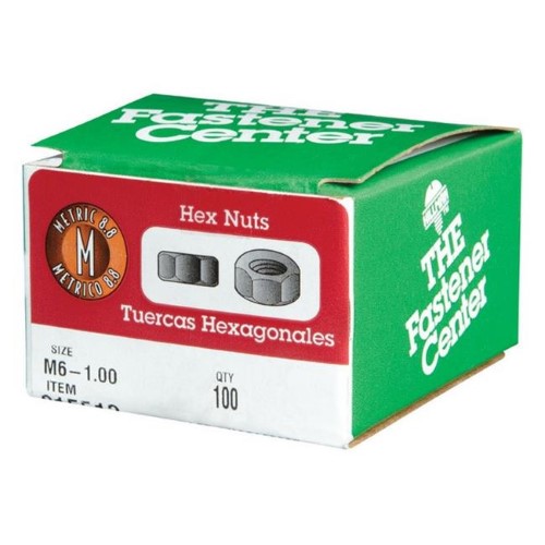 [915513] Hillman M6-1.00 Mm Zinc-Plated Steel Metric Hex Nut 100 Pk