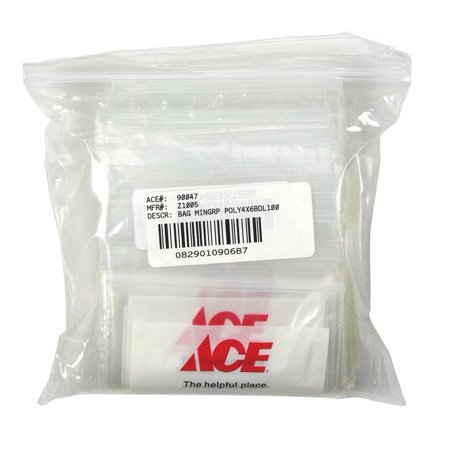 [9201187] ACE RECLOSABLE BAG 4 X 6