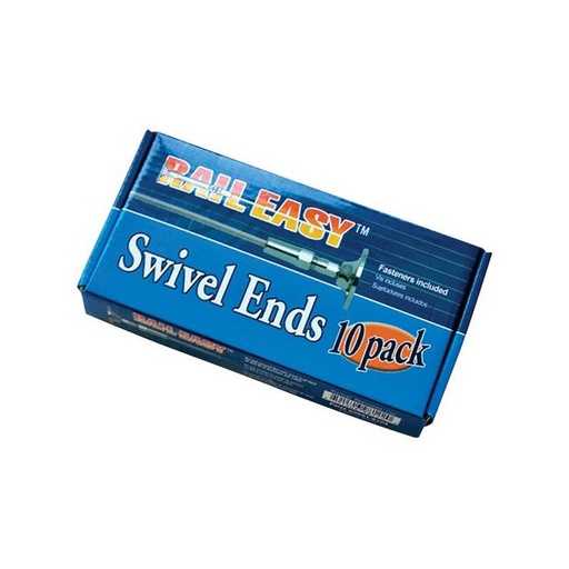 [C0981S104] Atlantis Rail Easy Flat Swivel Terminating End 10-pack for Cable Rail C0981-S104