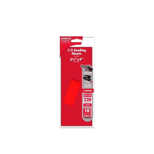 [DCS323220S10G] DB SANDNG SHEET 220GRT 10PK