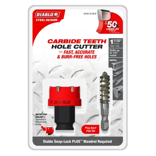 [DHS1219CF] DIABLO 1-7/32" CARBIDE HOLE CUTT