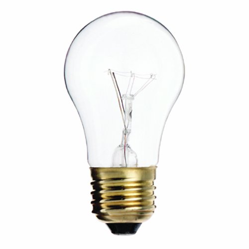[S3948] Satco 15W E26 A15 Clear Incandescent Bulb - 2 Pack