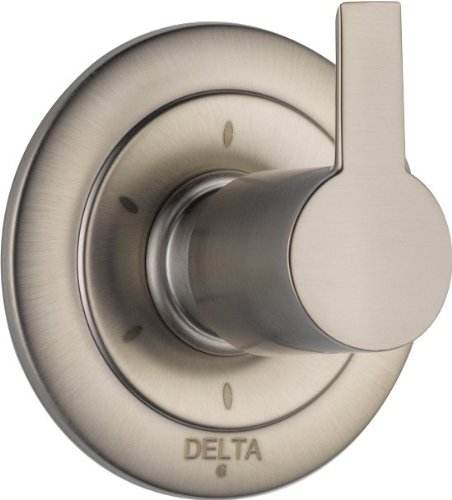 [T11961SS] Delta Compel Diverter Faucet Trim W/ Lever Handles in Gray | Wayfair T11961-SS