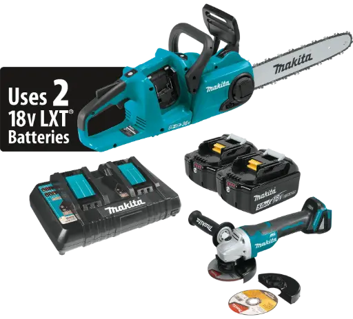 [XCU03PTX1] MAKITA CHAIN SAW W/ GRINDER 18V