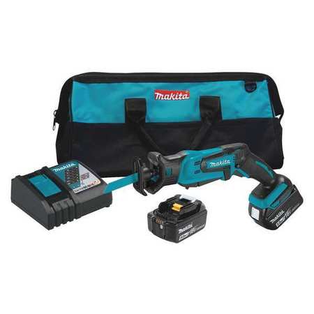[XRJ01T] Makita LXT Cordless Compact Recipro Saw Kit, 5.0Ah, Lithium-Ion, 18V, 0-3000 RPM